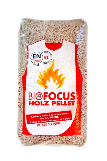 Bancale 1260 kg pellet Bio Focus in abete e pino ENplus A1, 84 sacchi da 15 kg - 2