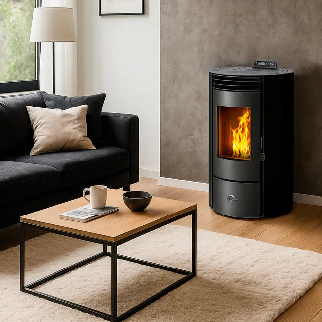 Stufa a pellet Azora 11,6 kW Nero Sannover - 2