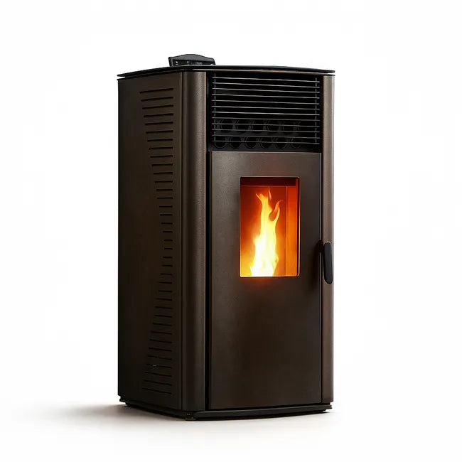 Stufa a pellet Anita 12 kW Nero Sannover + Kit di installazione completo - 3