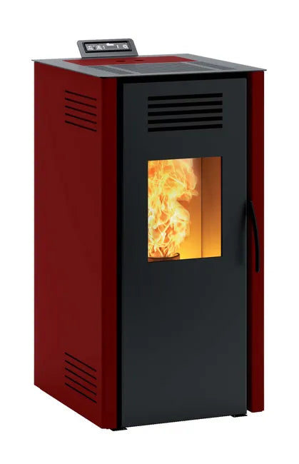 Stufa a pellet ventilata INVICTA Nuova Vieste 7.3 KW bordeaux - 2