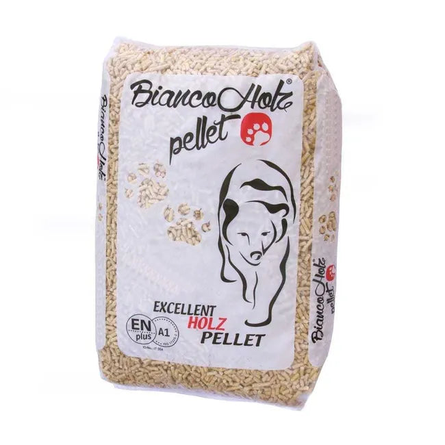Bancale 1260 kg pellet Bianco Holz in abete e pino ENplus A1, 84 sacchi da 15 kg - 2