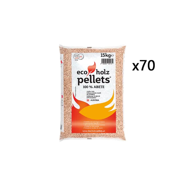 Bancale 1050 kg pellet Eco Holz in abete ENplus A1, 70 sacchi da 15 kg - 3