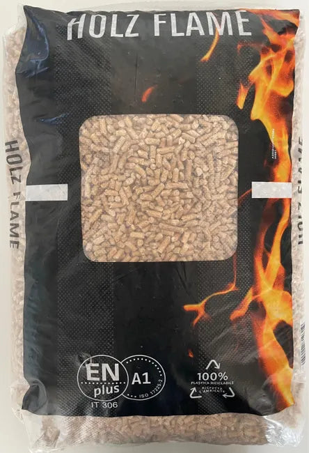 Bancale 1050 kg pellet Holz Flame in conifere ENplus A1, 70 sacchi da 15 kg - 2