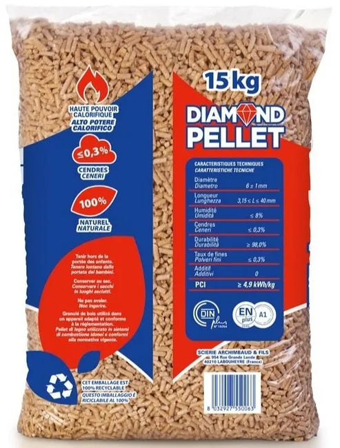 Pellet Diamond in abete ENplus A1 15 kg - 3