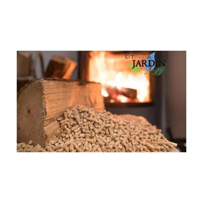 Pellet di legno 100% naturale per riscaldamento, 15 kg | 1 sacco da 15 kg | Combustibile ecologico | Energia rinnovabile - 4