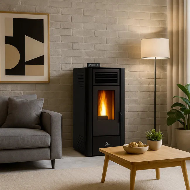 Stufa a pellet Anita 11,6 kW Nero Sannover - 4
