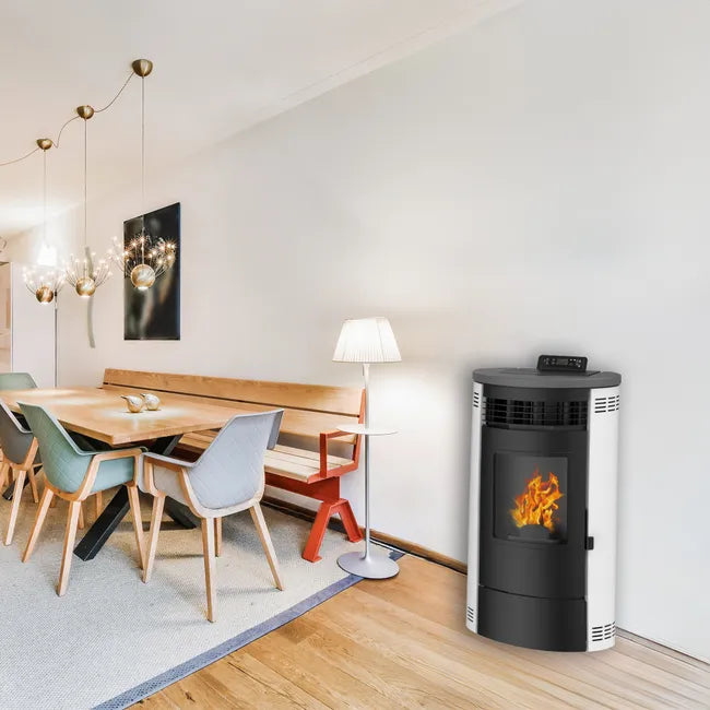 Stufa a Pellet Flavia 15 kW Sannover Bianco - 3