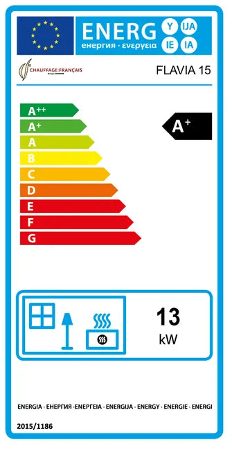 Stufa a Pellet Flavia 15 kW Sannover Bianco - 4