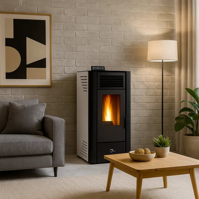 Stufa a pellet Anita 11,6 kW Bianco Sannover - 2